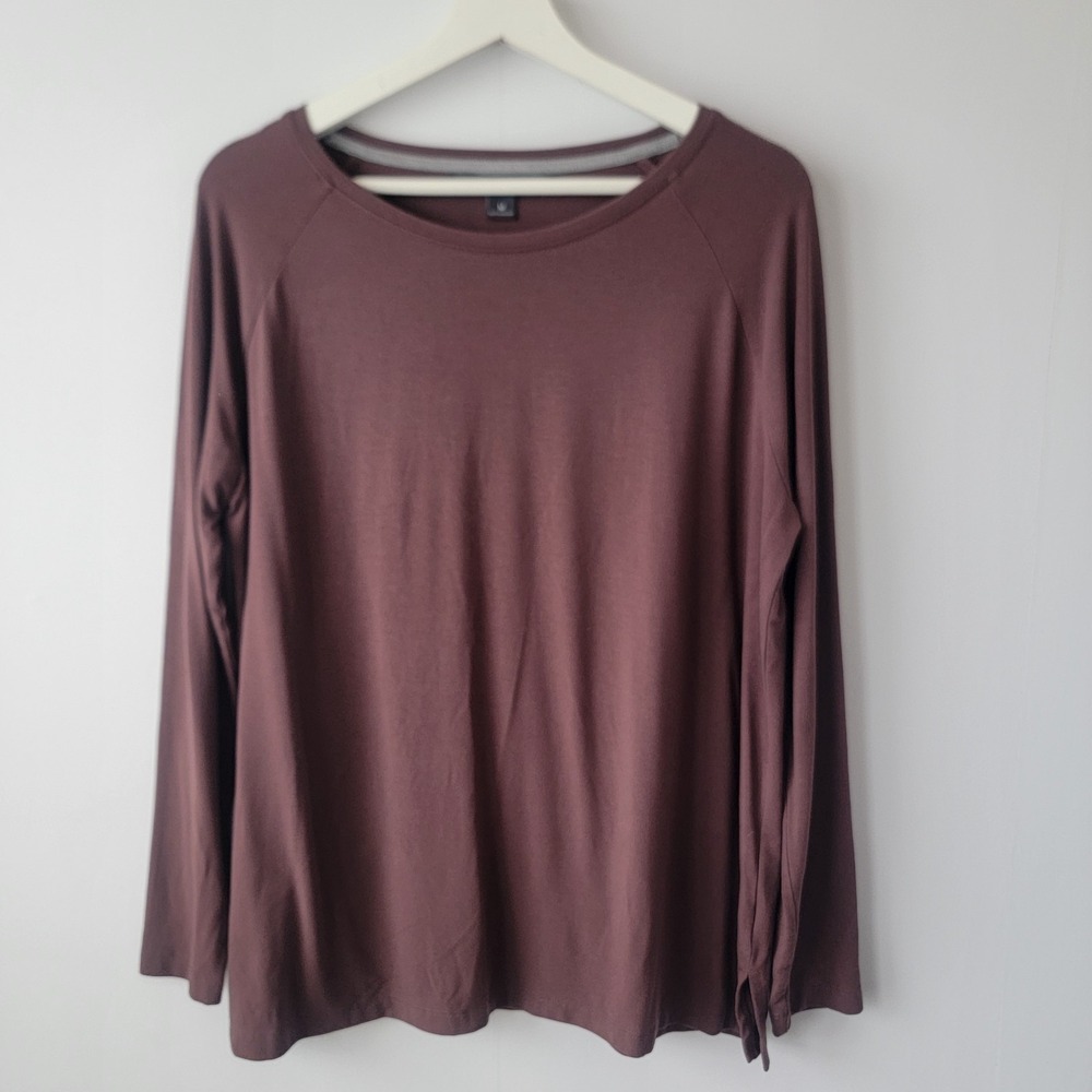 Free Fly women's long sleeve t shirt size M Bamboo Everyday Flex